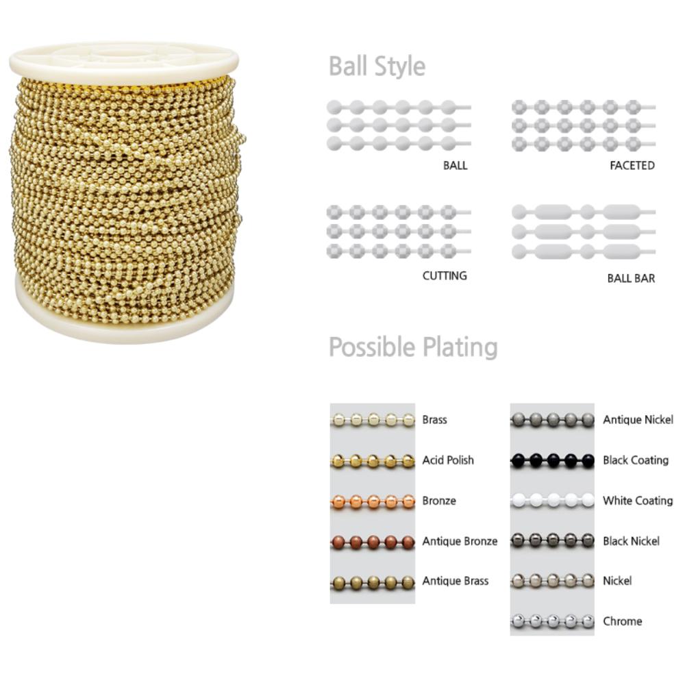 ball chain for hardware