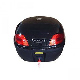 [wooill] MOTORCYCLES TRUNK REAR TOP CASE LUGGAGE LOCK BOX WINI BLACK 38L