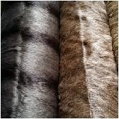 Stocklot Fabric Hi Pile Nature Color Fur