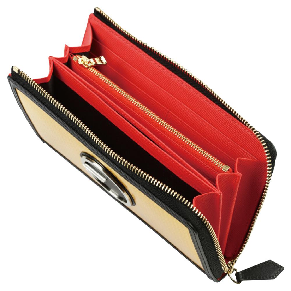 Purity Gold plate/leather  Zip your wallet