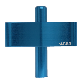 full image ALTUNE Solid Aluminum Drum Key (I TYPE, Blue)