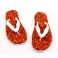 detail image1 Costa Coil Beach Sandal Women's Men's Summer Casual Flip Flop Slipper Made of PVC Coil Mat - Orange