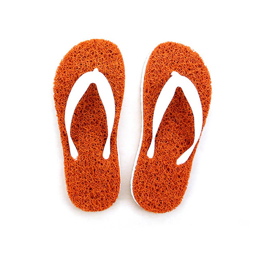 Costa Coil Beach Sandal Women's Men's Summer Casual Flip Flop Slipper Made of PVC Coil Mat - Orange
