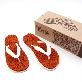 full image Costa Coil Beach Sandal Women's Men's Summer Casual Flip Flop Slipper Made of PVC Coil Mat - Orange