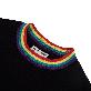 detail image2 RAINBOW NECK POINT TEE BLACK