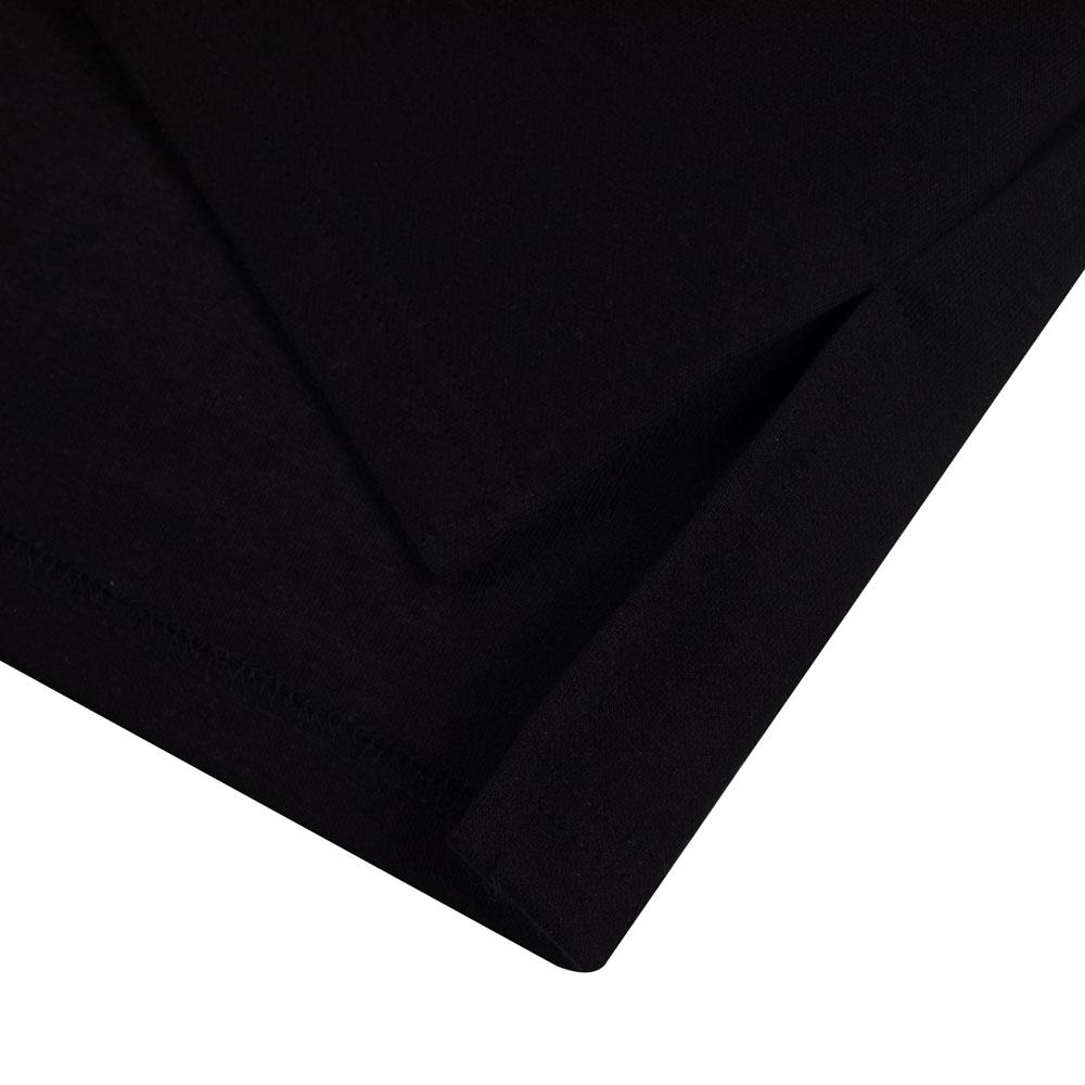 RAINBOW NECK POINT TEE BLACK