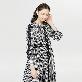 detail image5 Pearl button lace check dress