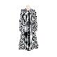 full image Pearl button lace check dress