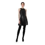 Korean knit shinny animal pattern mini dress ( EM-007 )