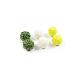 detail image1 6 wool balls(green and yellow)