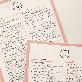 detail image2 Half line note with a siot bear without bond and detachable per page (Pink)