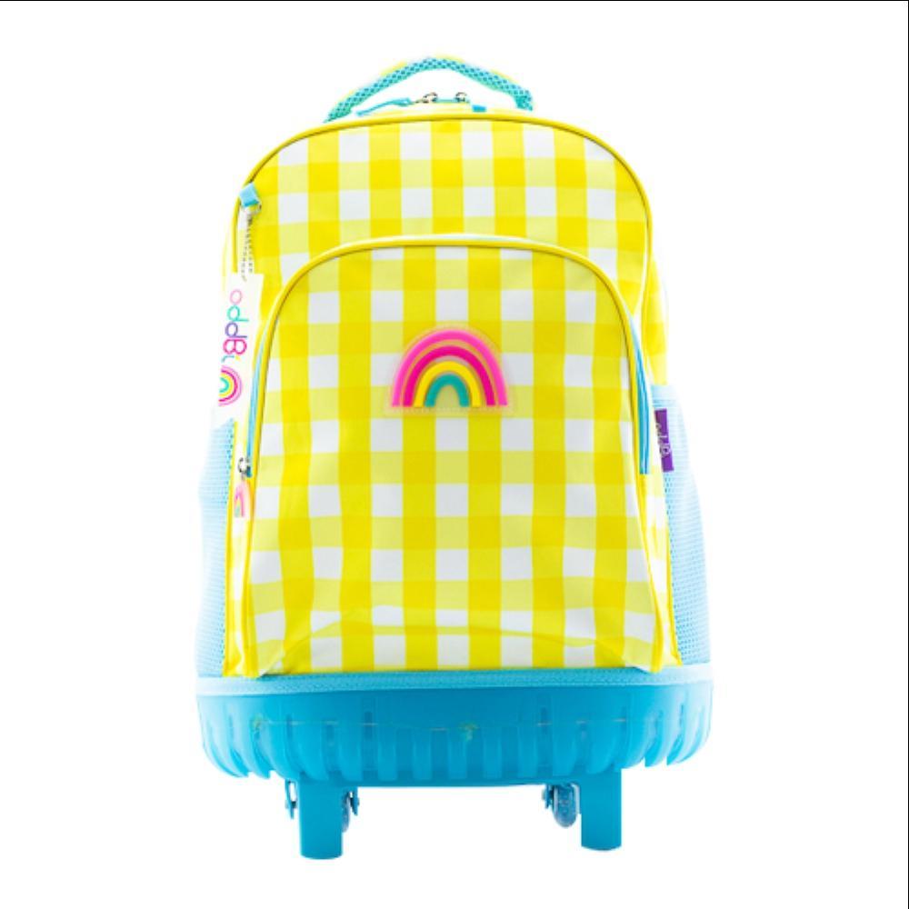 oddbi Happy Check LED Trolley Bag - gray