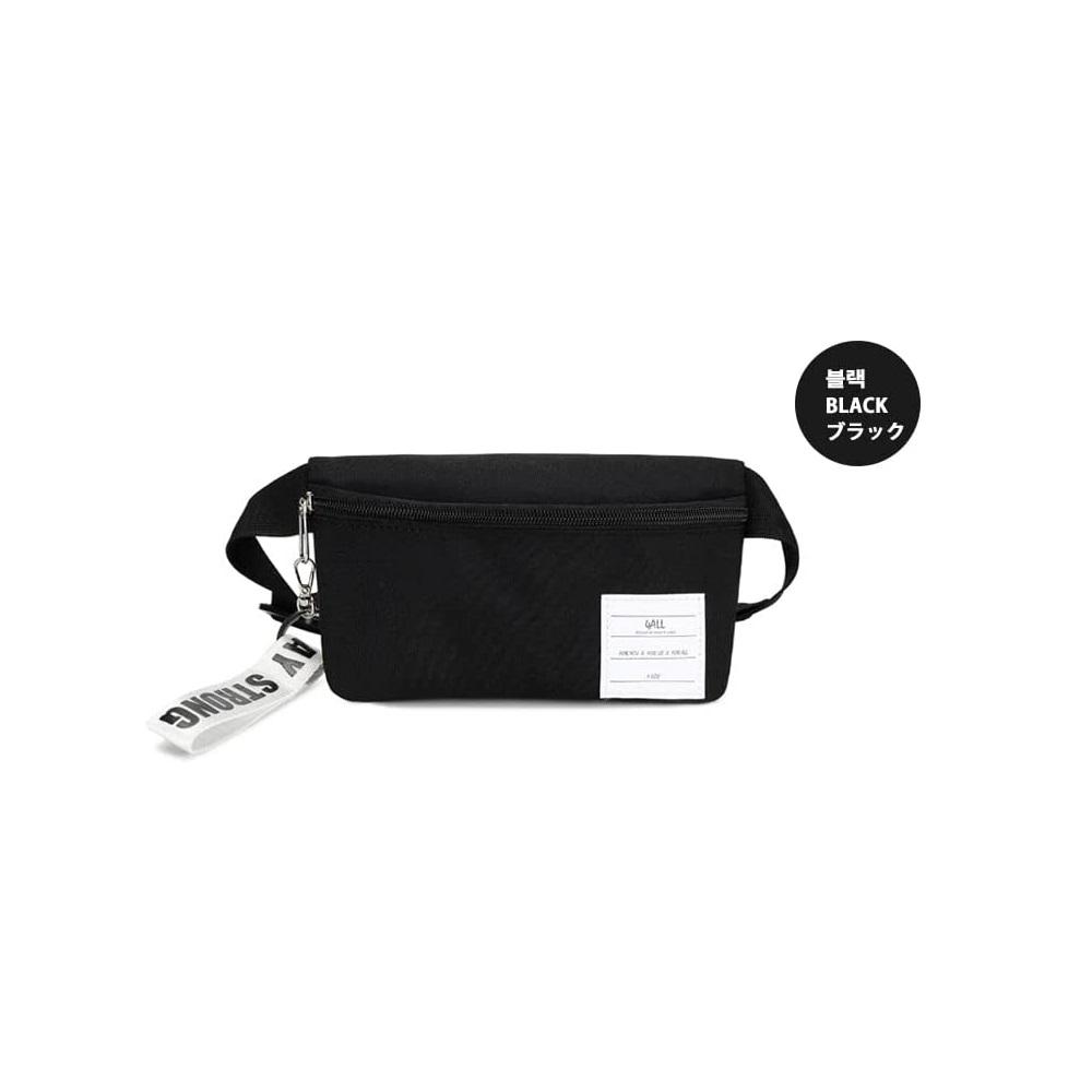 IDEORA Hip Sack Bag | Waist Bag Big Hip Sack Travel, Hiking, Simple Black