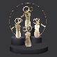 detail image2 Ondodam Handmade Keychain Shoe Spatula / Star-signs shoe-horn keyrings