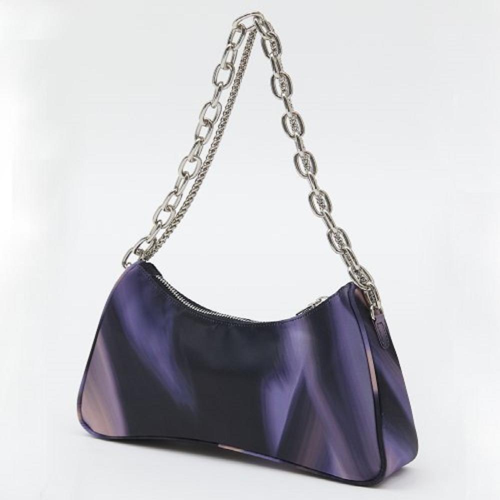 Painting bag - Gray blue, Aurora purple