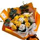 detail image1 Soap Rose Flower Bouquet (Yellow)