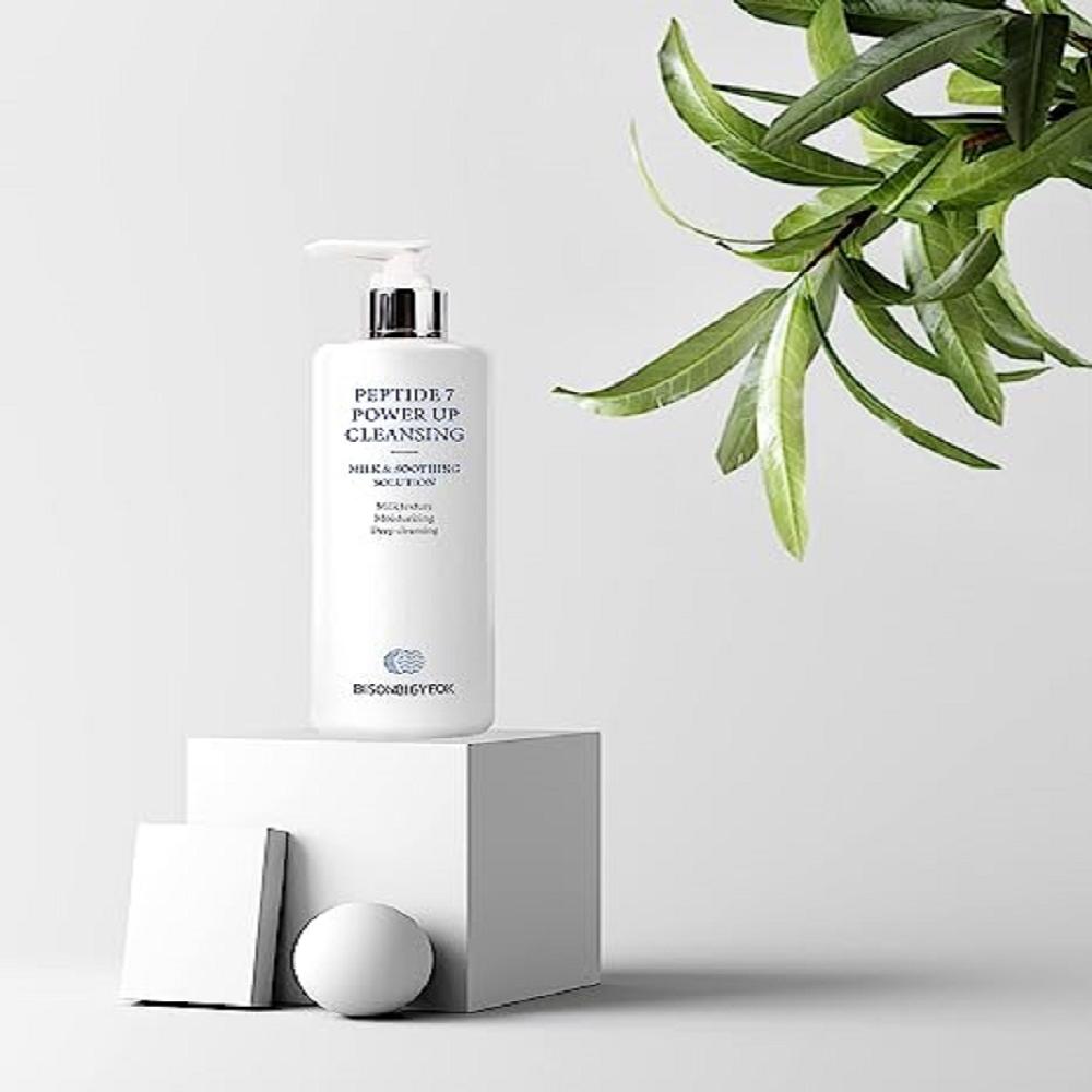 Bishon Milk Cleansing 500ml/16.90oz. Lavender and Teatree Leaf Extract Moisturized Skin, Soothing Ef