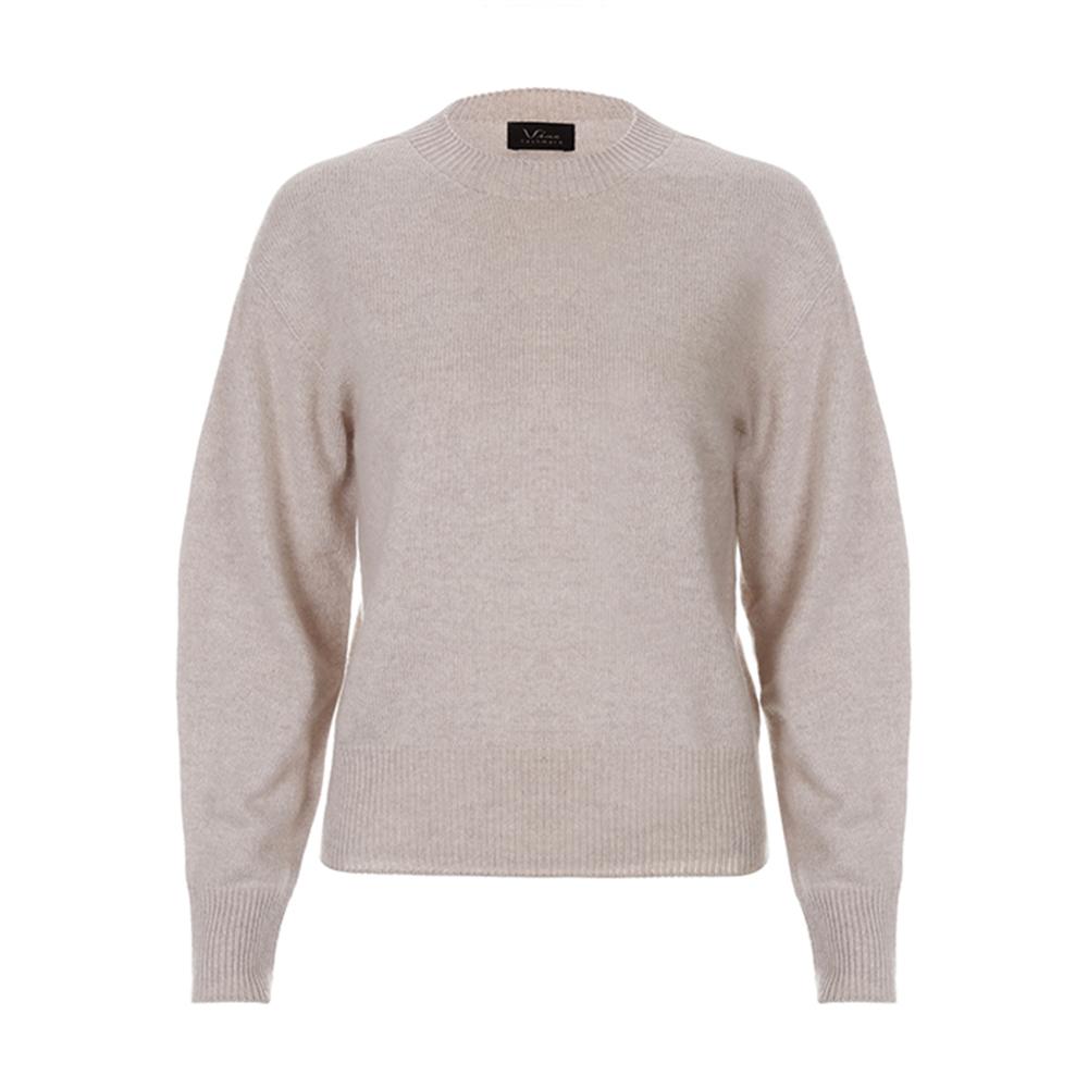 Premium Cashmere Round Neck Pullover(green, yellow, gray, purple, sky)