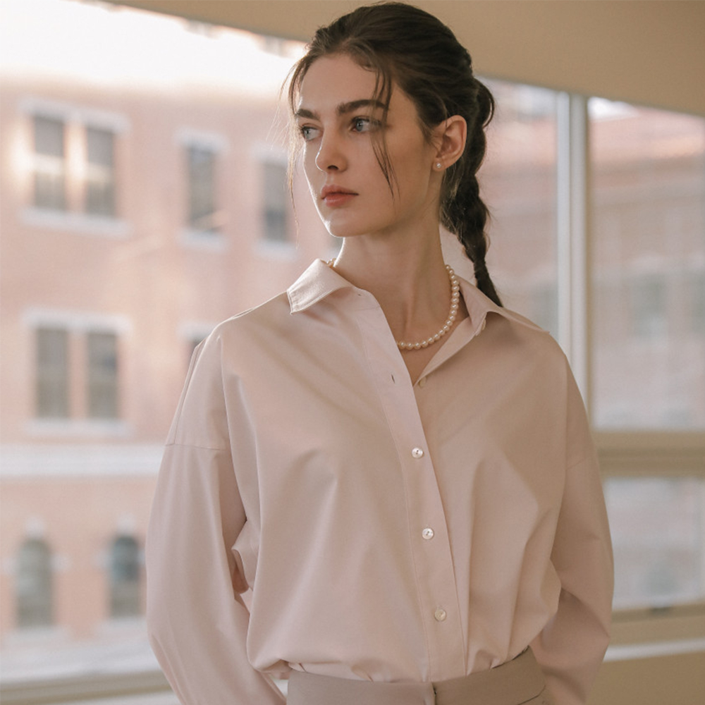 Single Standard Tuppe Shirt - Pink Ivory