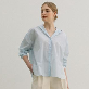 detail image1 Paper Like Loose Fit Toukpae Sister Shirt - Sky