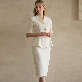 detail image1 Summer Slick Basic Pencil Skirt - Ivory