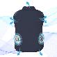 detail image1 XYLO USB Air Conditioned Cooling Fan Vest JCX-1P Cooling Vest for Constrution,Sport,Fishing