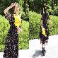 detail image2 LEESLE Ylang Summer Chiffon Short Sleeves Women Hanbok Long Dress