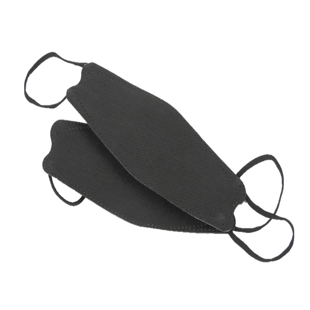 KF94 Fish type(3D) Masks for Adult, 4 Layer Protective Face Mask/Black