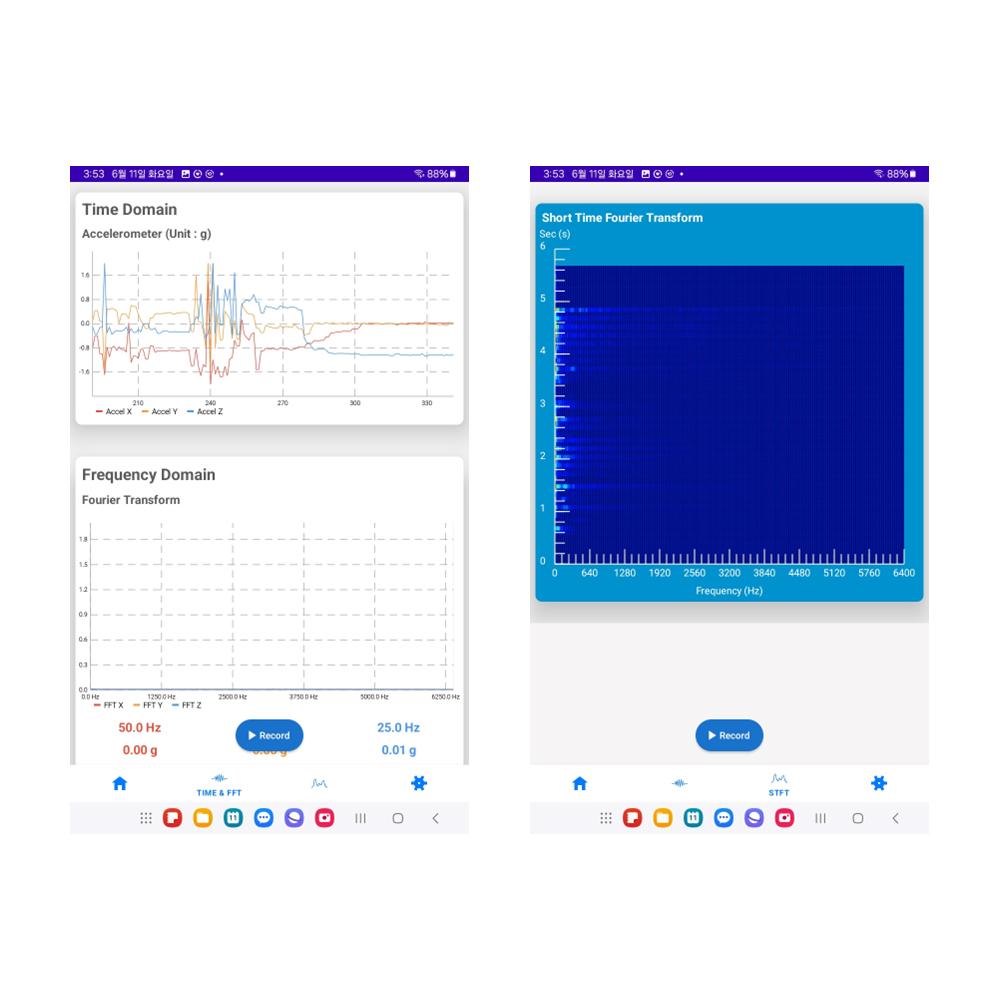 Portable Vibration Sen+C28sor with Monitoring System