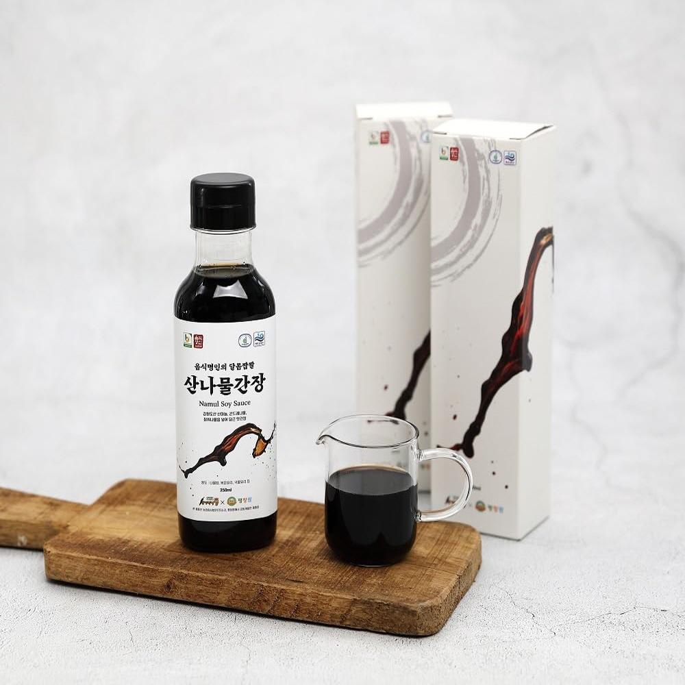 Pyeongchang Namul Soy Sauce 산나물간장 250ml/8.45fl.oz.