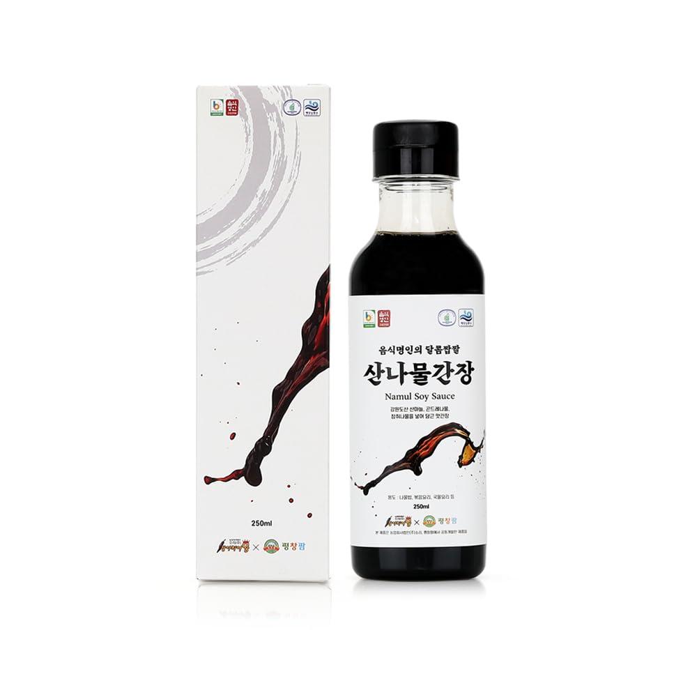 Pyeongchang Namul Soy Sauce 산나물간장 250ml/8.45fl.oz.