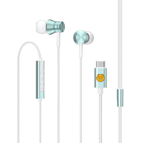 Kakao Friends Type-C Metal Earphones Clear Sound Durable Design Perfect Music Calls Official Quality